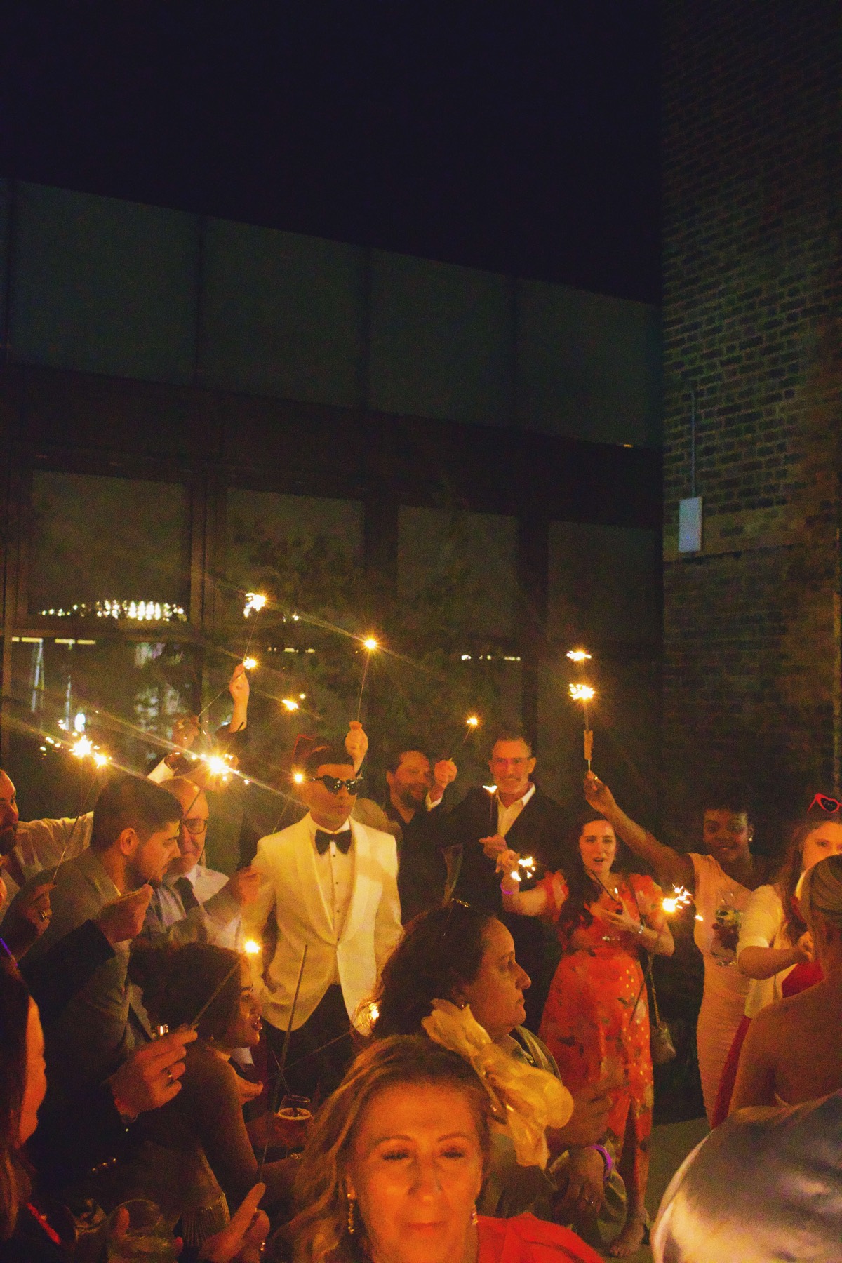 Wedding couple at a catered Jerk Shac event